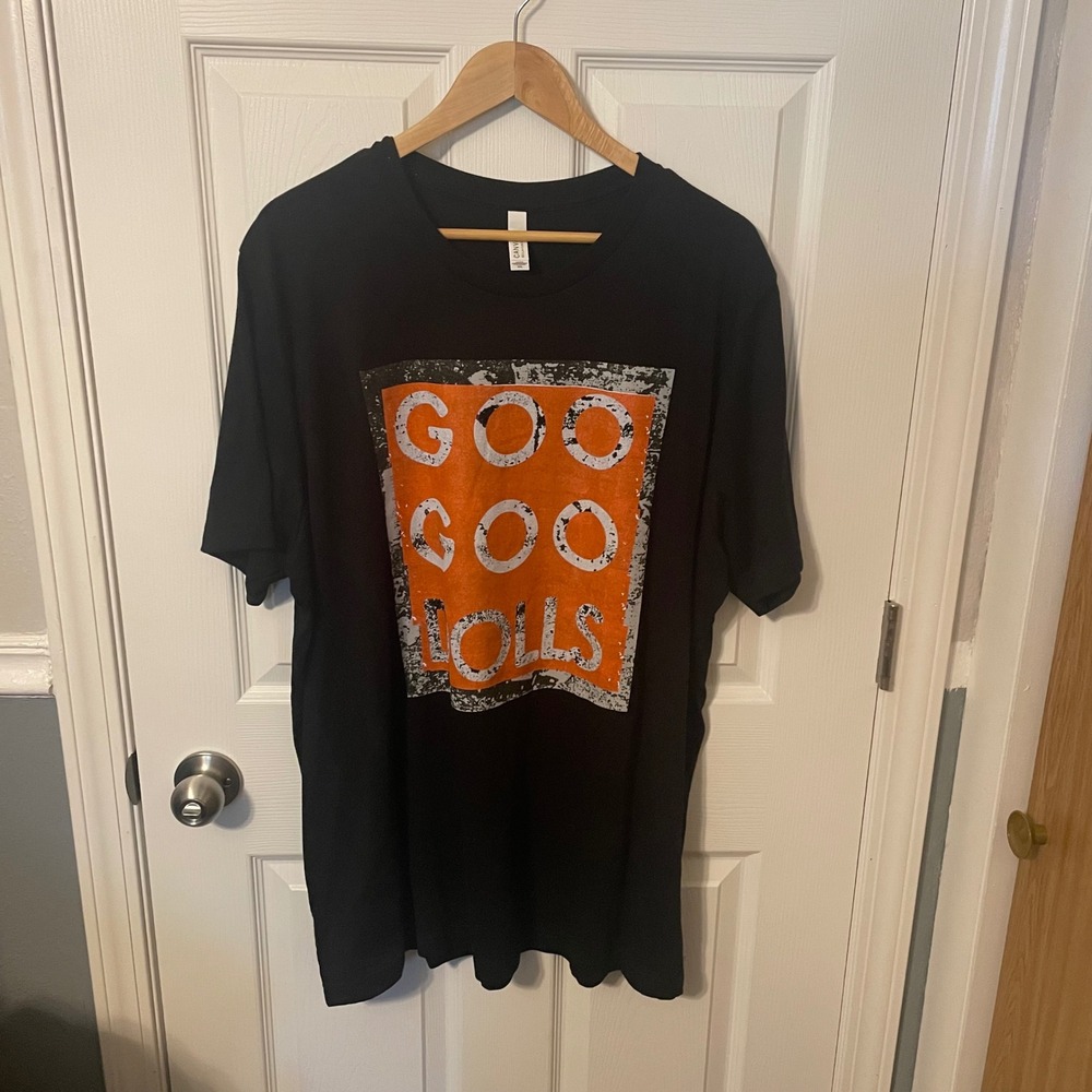 Unisex Black 2XL soft "Goo Goo Dolls" band tshirt